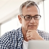 man working on a computer