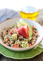 Quinoa, Strawberry Avocado Salad