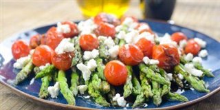 Asparagus Tomatoes Goat Cheese